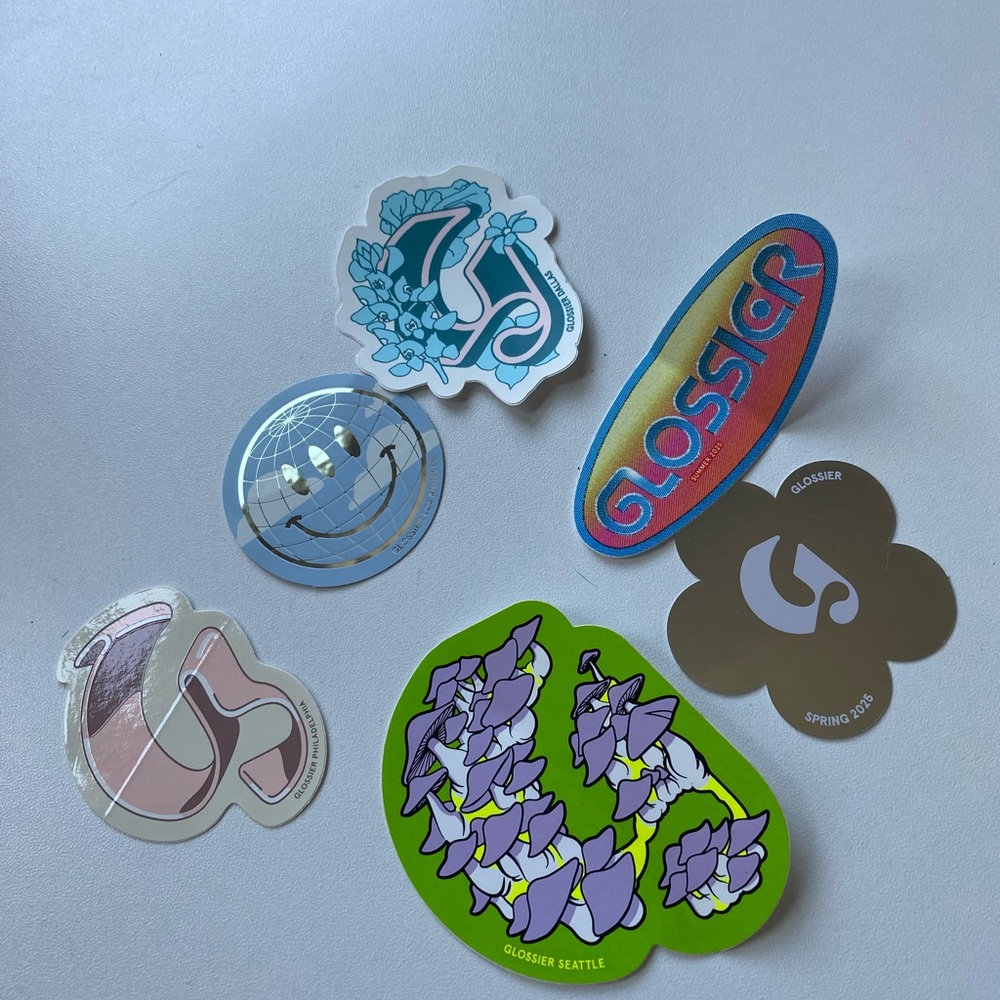 Glossier Vibrant Sticker Collection